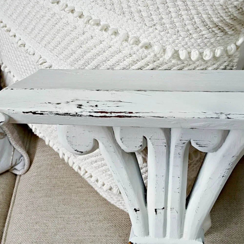 SHABBY Distressed CHIC WOOD WALL SHELVES